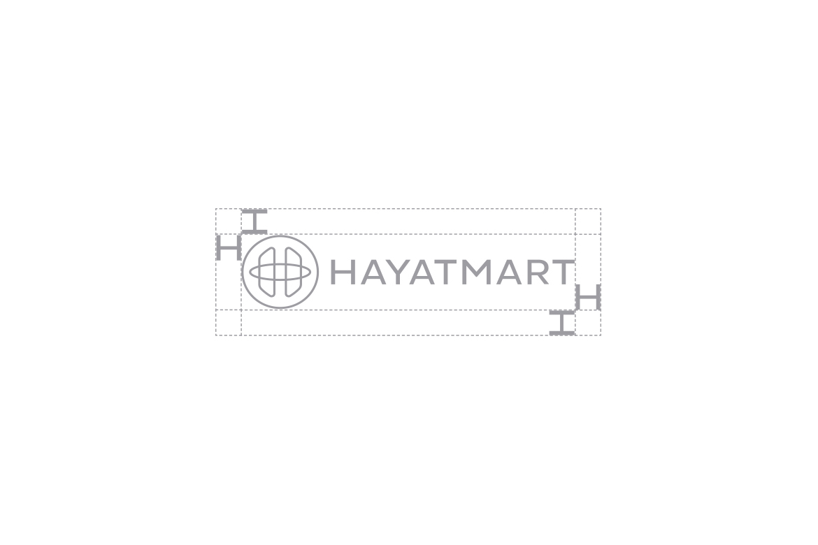 Hayatmart logo safe area by Dawid Koniuszewski Design