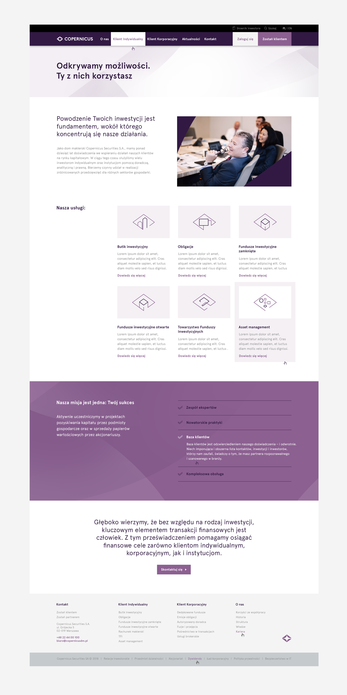 Copernicus_website design 2 by Dawid Koniuszewski Design